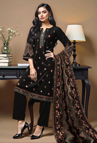 3pc-Embroidered-Dhanak D 03