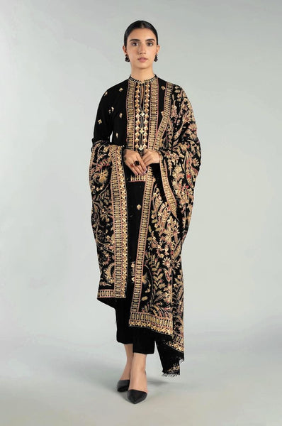 3pc-Embroidered-Dhanak D 13